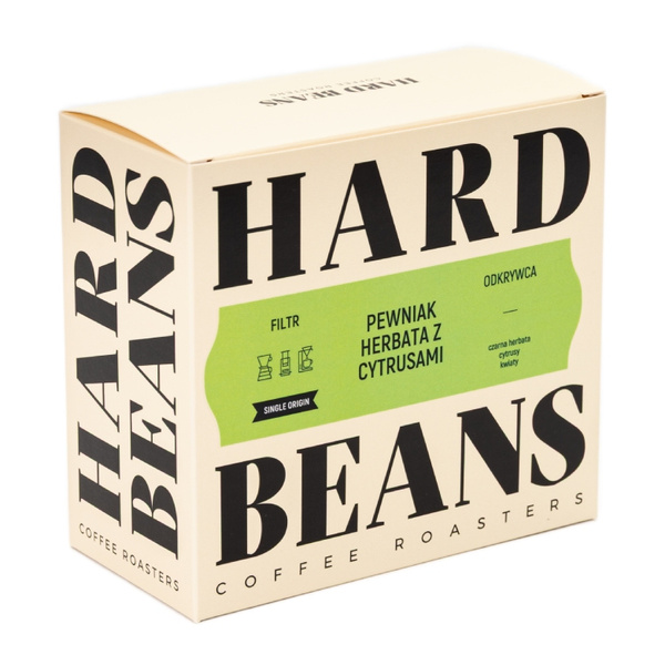 Kawa ziarnista Hard Beans Pewniak Herbata z Cytrusami Filtr 250g