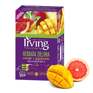 Herbata zielona Mango z grejpfrutem Irving 20x1,5g
