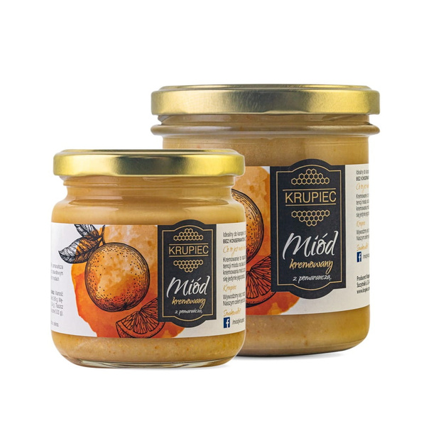 Miód z pomarańczą Krupiec 220g – NIEDOSTĘPNY