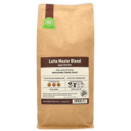 Kawa ziarnista Ingagi Coffee Latte Master Blend 1kg
