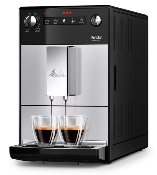 OUTLET 15949 - Ekspres do kawy Melitta Purista F23/0-101 - srebrno czarny