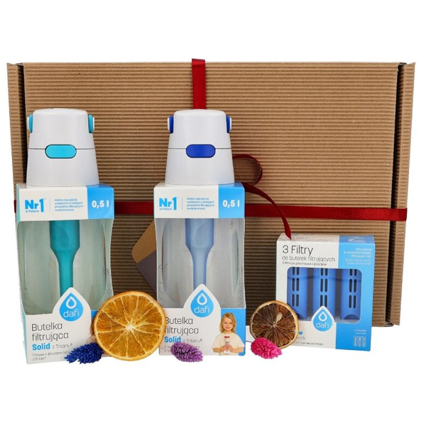 Zestaw prezentowy Dafi - Butelki Solid i filtry