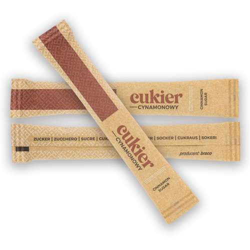 Cukier do kawy cynamonowy 500szt x 4g