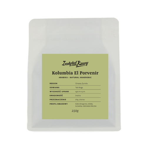Kawa ziarnista Instytut Kawy Kolumbia El Porvenir 250g