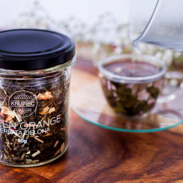 Herbata zielona Krupiec Green Orange 60g