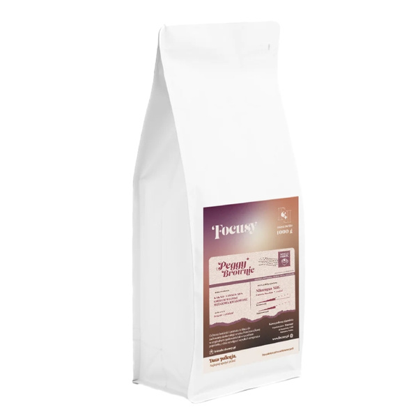 Kawa ziarnista Focusy PEGGY BROWNIE - kakaowo-orzechowe espresso 1kg