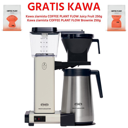 Ekspres do kawy Moccamaster 79404 Off-White z termosem + GRATIS KAWA 2x250g - opinie w konesso.pl