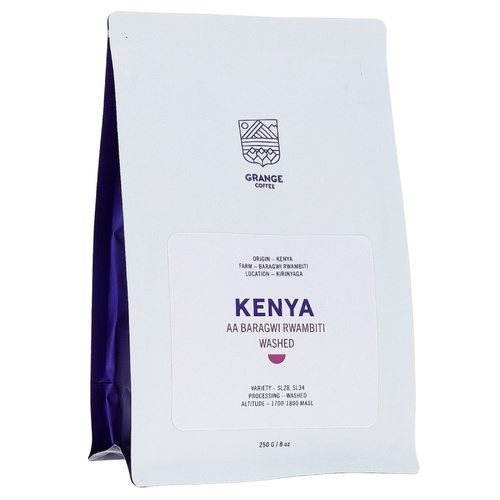 Kawa ziarnista Coffee Grange Kenya AA Baragwi Rwambiti Washed 250g
