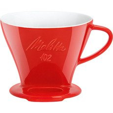 Porcelanowy Drip Melitta 102 - Czerwony  - opinie w konesso.pl