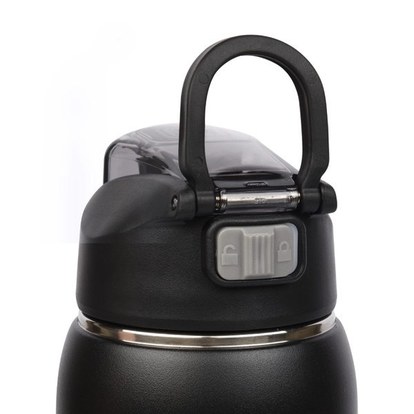 Butelka termiczna na wodę Majestic Sport Delta 750 ml - Czarna