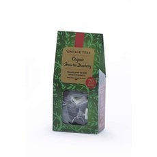 Zielona herbata Vintage Teas Organic Green Tea Strawberry 20x2g - opinie w konesso.pl