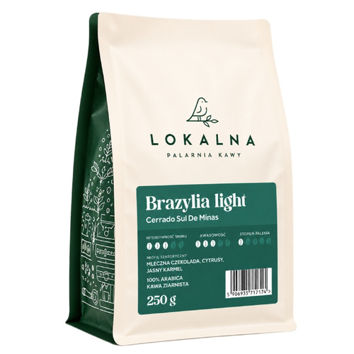 Kawa ziarnista Lokalna Palarnia Kawy Brazylia Light 250g
