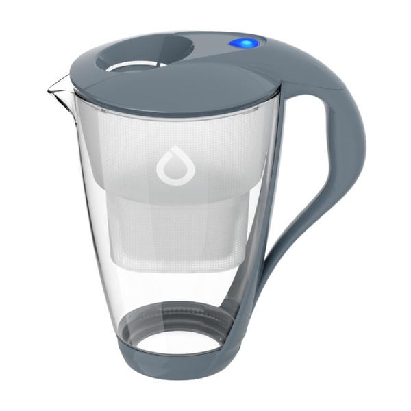 Szklany dzbanek filtrujący Dafi Crystal LED 2.0 L Stalowy + 1 Filtr Unimax