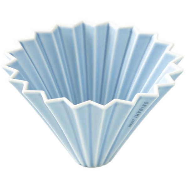 Ceramiczny Origami Dripper M - Niebieski matowy