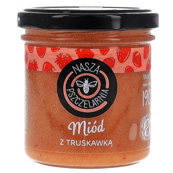 Miód z truskawką Nasza Pszczelarnia 190g