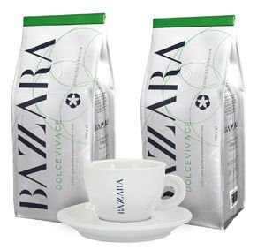 ZESTAW - Kawa Bazzara Barista/DOLCEVIVACE 2x1kg + filiżanka Bazzara Cappuccino