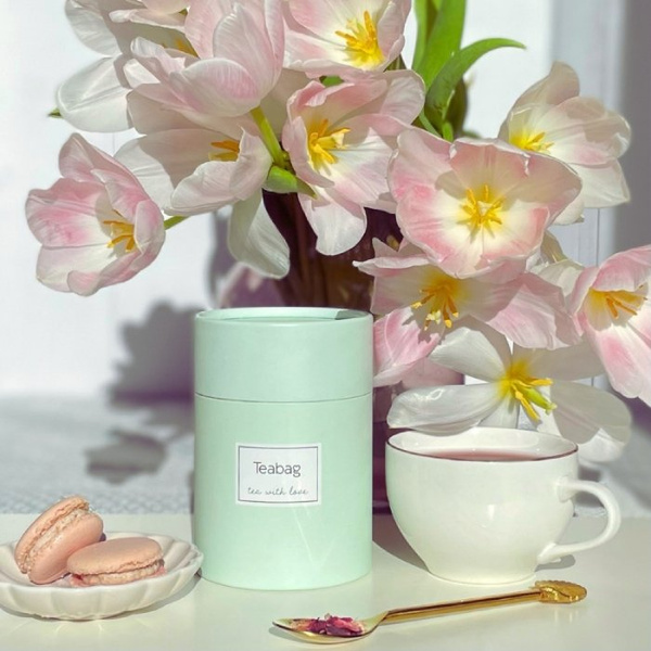 Biała herbata Teabag Japanese Cherry Blossom 50g - Zielona tuba