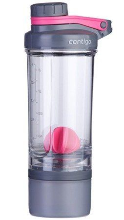 Shaker Contigo Shake&Go Fit Wildberry Pink 650 ml - z pojemnikiem - NIEDOSTĘPNY