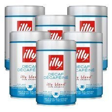 6x Kawa mielona illy Espresso Decaffeinato - bezkofeinowa 250g
