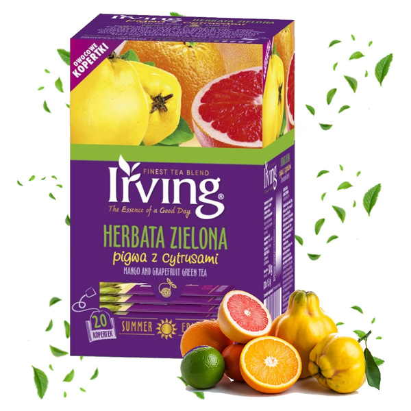 Herbata zielona Pigwa z cytrusami Irving 20x1,5g