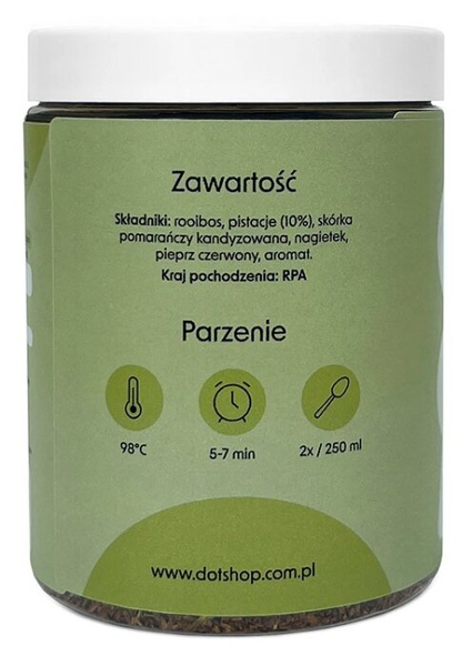 Herbata rooibos dot. Rooibos Pistachio 100g