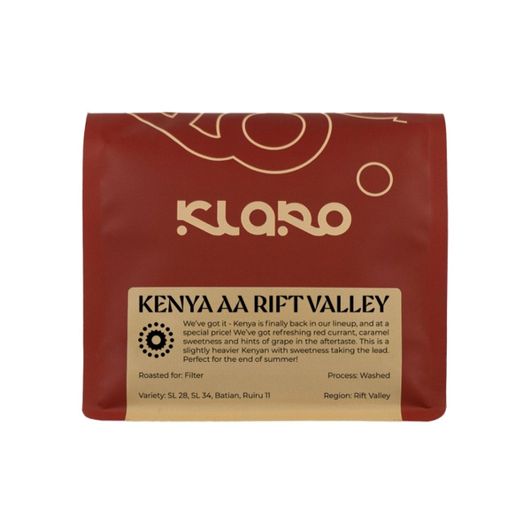 Kawa ziarnista Klaro Kenia AA Rift Valley Filtr 250g