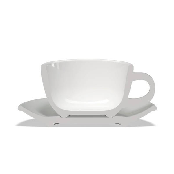 Filiżanka Club House Tulipano 300ml - Szary mat