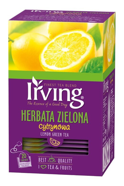 Herbata zielona Cytrynowa Irving 20x1,5g