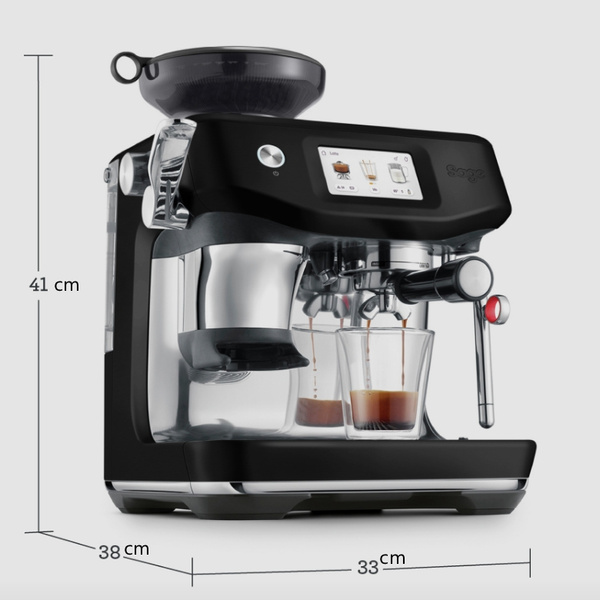 Ekspres do kawy Sage the Barista Touch™ Impress SES882BTR - Czarny + ZESTAW AKCESORIÓW BARISTY GRATIS