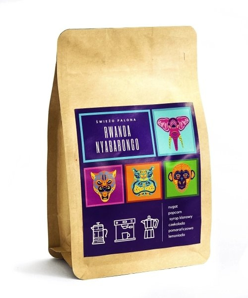 Kawa ziarnista Świeżo Palona Rwanda Nyabarongo Washed 250g - NIEDOSTĘPNY