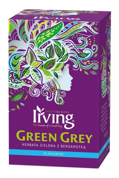 Herbata zielona Irving Green Grey koperty 20x1,5g