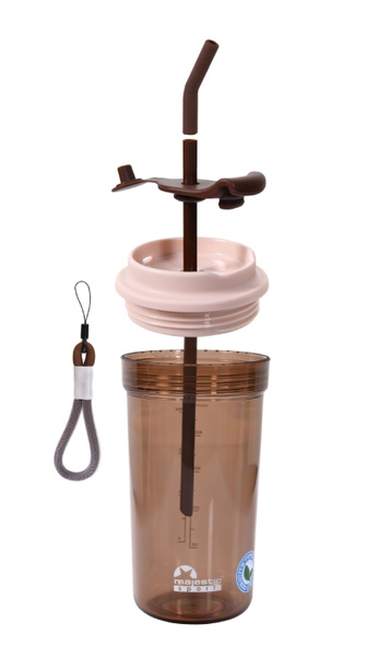 Butelka na wodę Majestic Sport Mia 680 ml - Kawowa