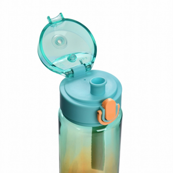 OUTLET - Butelka na wodę Casno Aura 560 ml - Zielono-pomarańczowa