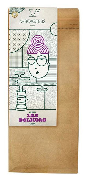 Kawa ziarnista Wroasters Kolumbia Las Delicias 250g - NIEDOSTĘPNY 