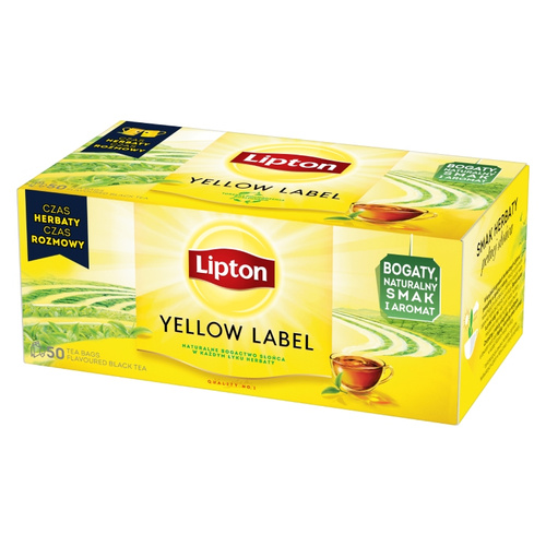 Herbata czarna Lipton Yellow Label 50x2g