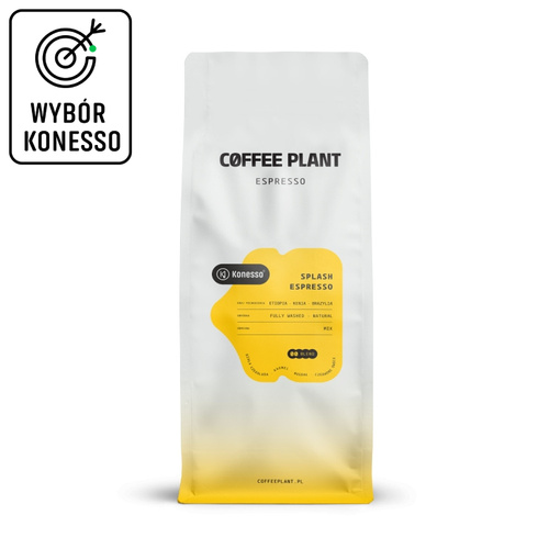 Kawa ziarnista COFFEE PLANT Splash Espresso Blend 1kg - opinie w konesso.pl