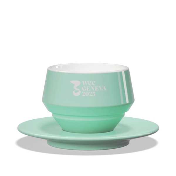 Filiżanka Club House World Latte Art Championship Geneva 300 ml - Akwamaryna