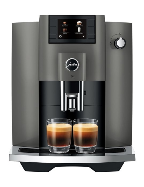 Ekspres do kawy Jura E6 Dark Inox (EC) + 2KG KAWY GRATIS