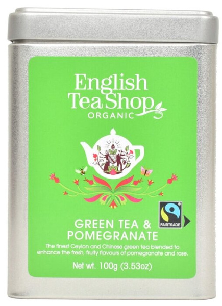 Herbata zielona English Tea Shop Green Tea Pomegranate – Herbata Sypana 100g
