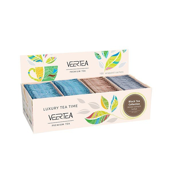Kolekcja herbat CZARNYCH Veertea Premium 100 kopert