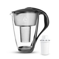 Szklany dzbanek filtrujący Dafi Crystal LED 2.0 L Czarny + 1 Filtr