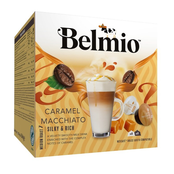 OUTLET - Kapsułki do Dolce Gusto zamienniki Belmio Caramel Macchiato 16 sztuk