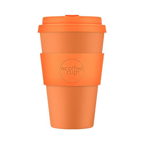 Kubek na wynos Ecoffee Cup Solid Colours Alhambra 400ml - Pomarańczowy - opinie w konesso.pl