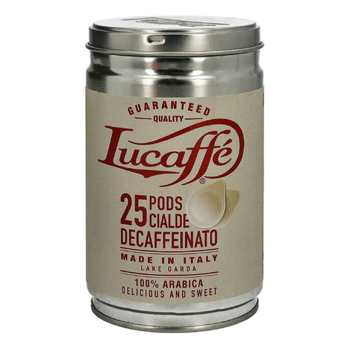 Kawa w saszetkach ESE bezkofeinowa Lucaffe Decaffeinato - 25 sztuk