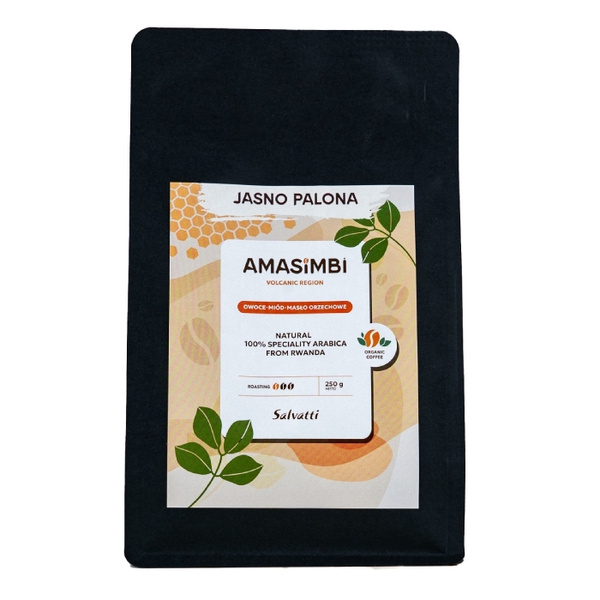 Kawa ziarnista Salvatti Amasimbi Jasno Palona 250g