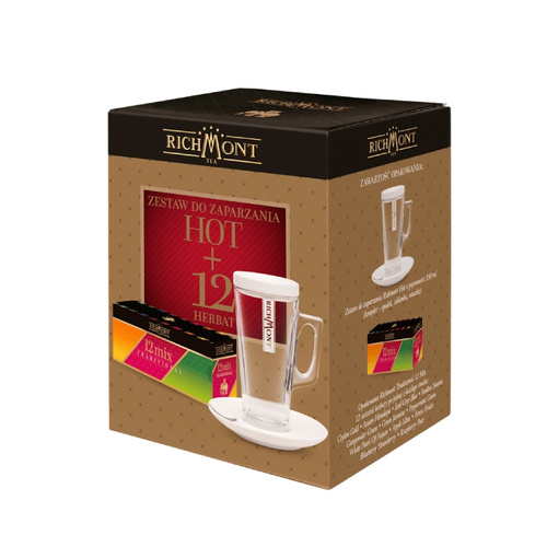 Zestaw Hot do zaparzania + 12 herbat Richmont