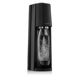 ZESTAW Saturator do wody gazowanej SodaStream Terra - Czarny + 2 butelki + Bawełniany worek + Torba + Syrop SodaStream Malina + Książka