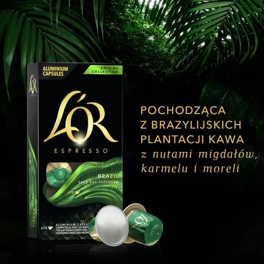 Kapsułki do Nespresso L'OR Espresso Brazil 10 szt.