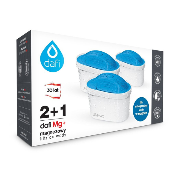 ZESTAW - Wkład filtrujący Magnezowy Dafi Unimax Mg+ - 3 szt