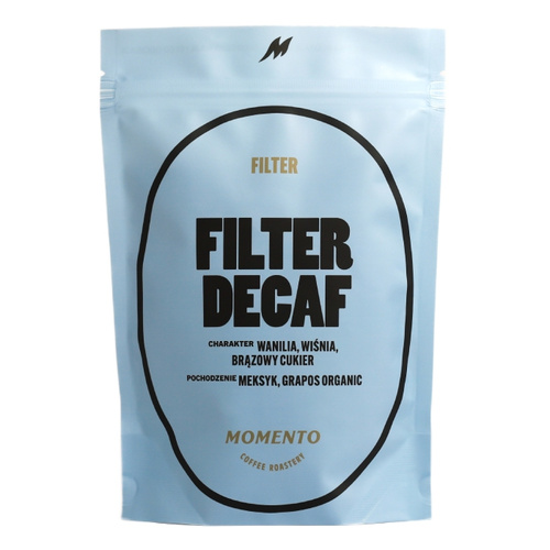 Kawa ziarnista Momento Filter Decaf 250g - Kawa bezkofeinowa